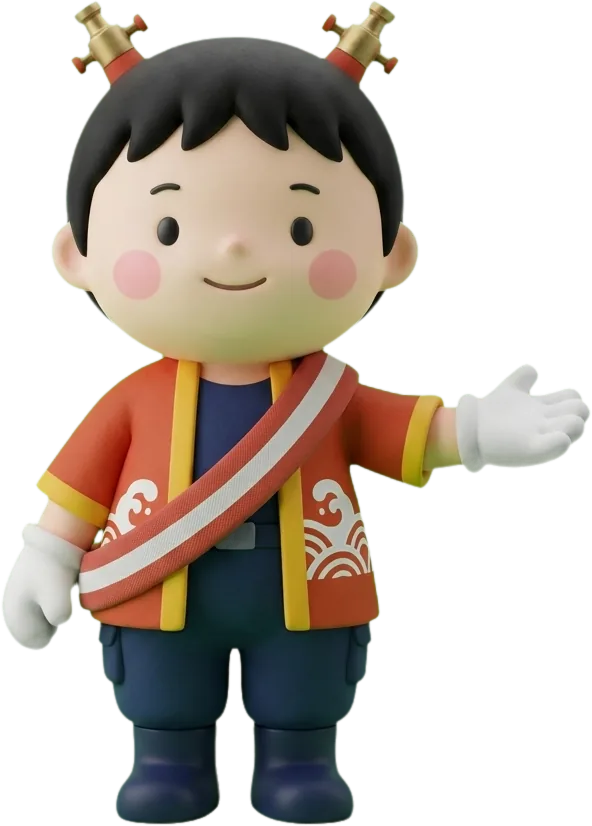 サービスを紹介するFIRE LINKのマスコット